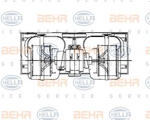 BEHR HELLA SERVICE 8EW009157661 Вентилятор салона