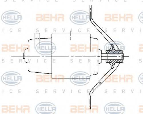 BEHR HELLA SERVICE 8EW009158381 Вентилятор салона