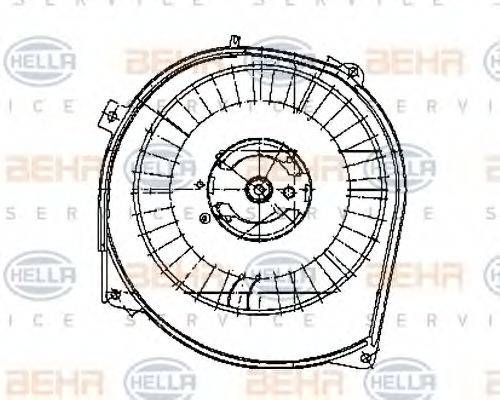 BEHR HELLA SERVICE 8EW009159321 Вентилятор салона