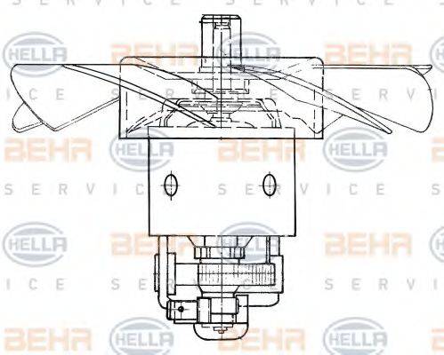 BEHR HELLA SERVICE 8EW009160341 Вентилятор салона
