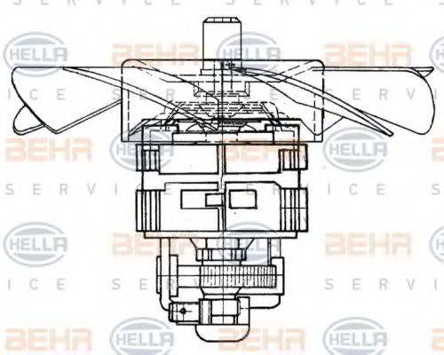 BEHR HELLA SERVICE 8EW009160371 Вентилятор салона