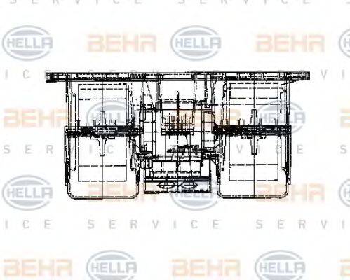BEHR HELLA SERVICE 8EW009160721 Вентилятор салона