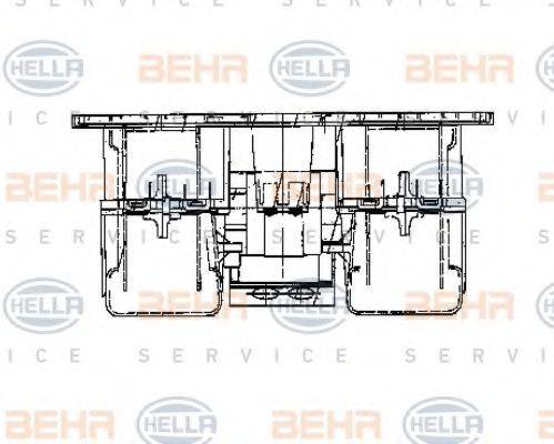 BEHR HELLA SERVICE 8EW009160781 Вентилятор салона