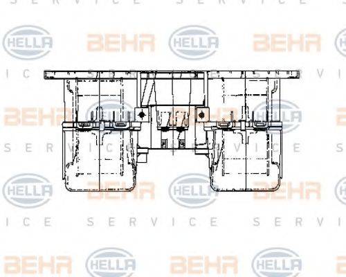 BEHR HELLA SERVICE 8EW009160791 Вентилятор салона