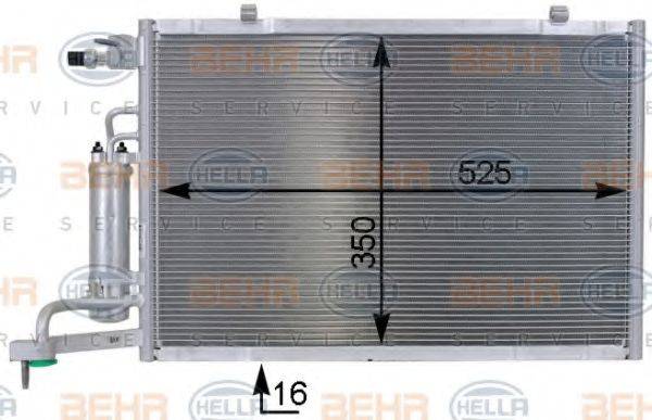 BEHR HELLA SERVICE 8FC351000401 Конденсатор, кондиционер
