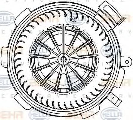 BEHR HELLA SERVICE 8EW351034071 Вентилятор салона