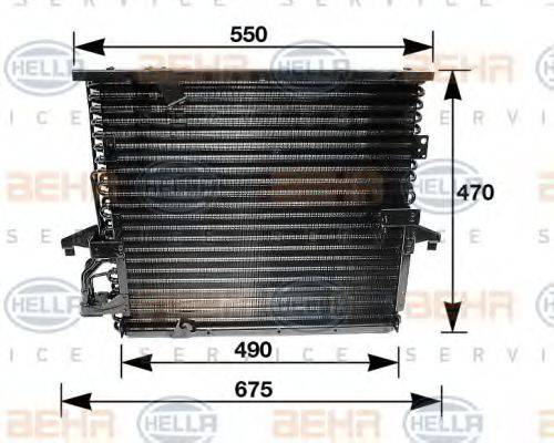 BEHR HELLA SERVICE 8FC351035031 Конденсатор, кондиционер