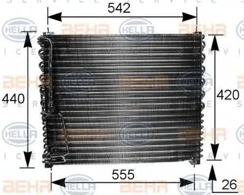 BEHR HELLA SERVICE 8FC351035111 Конденсатор, кондиционер