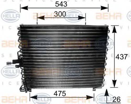 BEHR HELLA SERVICE 8FC351035211 Конденсатор, кондиционер