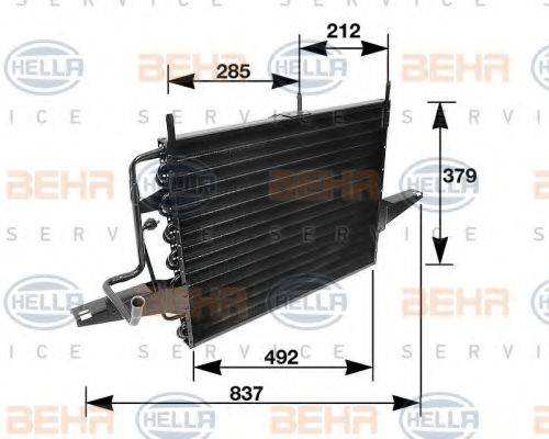 BEHR HELLA SERVICE 8FC351035691 Конденсатор, кондиционер