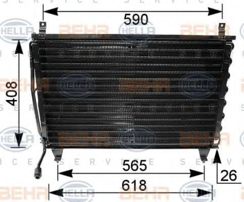 BEHR HELLA SERVICE 8FC351035781 Конденсатор, кондиционер