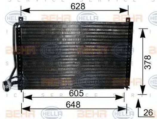 BEHR HELLA SERVICE 8FC351036181 Конденсатор, кондиционер