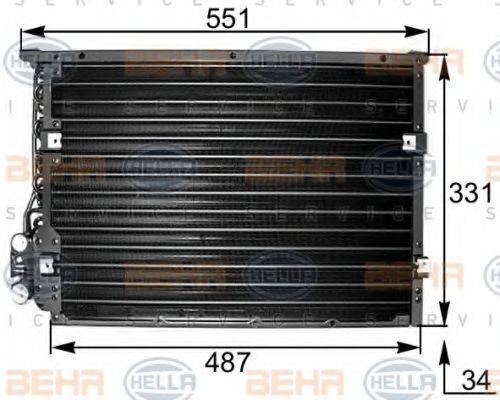 BEHR HELLA SERVICE 8FC351036221 Конденсатор, кондиционер