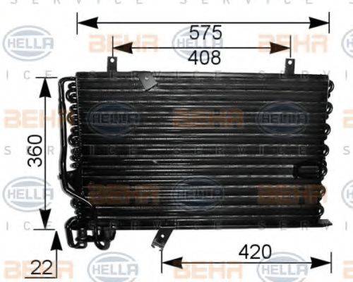 BEHR HELLA SERVICE 8FC351037131 Конденсатор, кондиционер