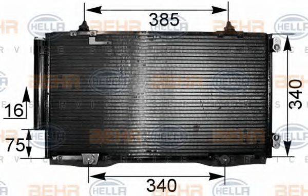 BEHR HELLA SERVICE 8FC351038741 Конденсатор, кондиционер