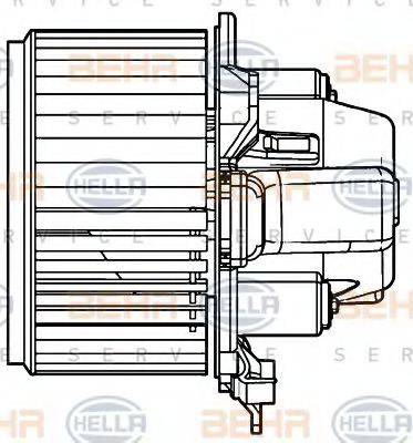 BEHR HELLA SERVICE 8EW351039331 Вентилятор салона