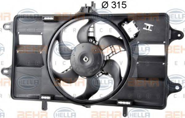 BEHR HELLA SERVICE 8EW351039471 Вентилятор, охлаждение двигателя