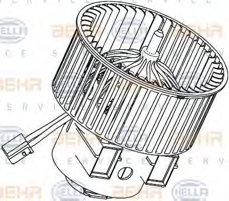 BEHR HELLA SERVICE 8EW351040281 Вентилятор салона
