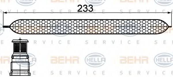 BEHR HELLA SERVICE 8FT351200251 Осушитель, кондиционер