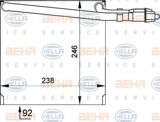 BEHR HELLA SERVICE 8FV351210041 Испаритель, кондиционер