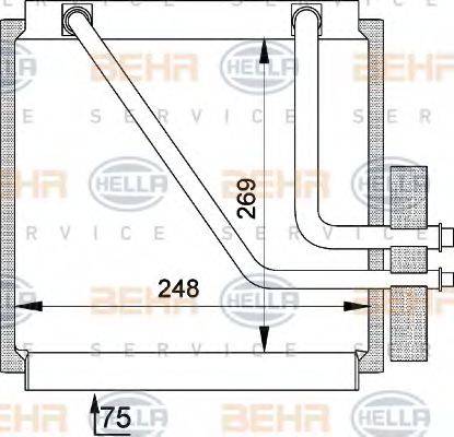 BEHR HELLA SERVICE 8FV351210141 Испаритель, кондиционер