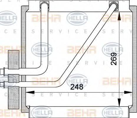 BEHR HELLA SERVICE 8FV351210641 Испаритель, кондиционер