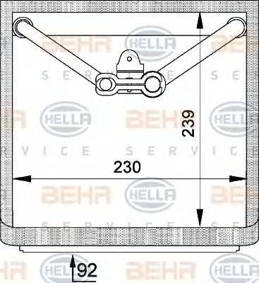 BEHR HELLA SERVICE 8FV351210751 Испаритель, кондиционер