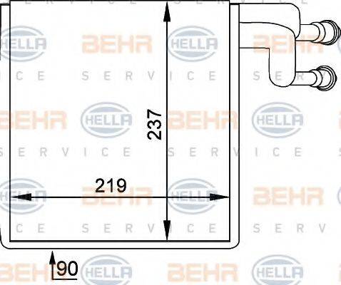 BEHR HELLA SERVICE 8FV351211041 Испаритель, кондиционер