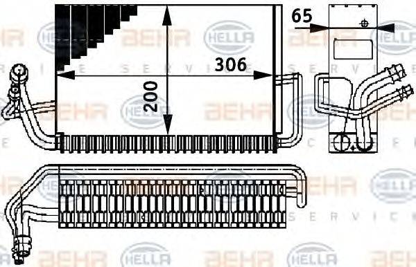 BEHR HELLA SERVICE 8FV351211301 Испаритель, кондиционер