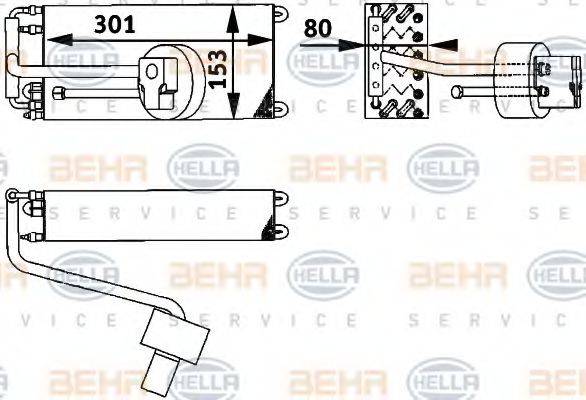 BEHR HELLA SERVICE 8FV351211601 Испаритель, кондиционер