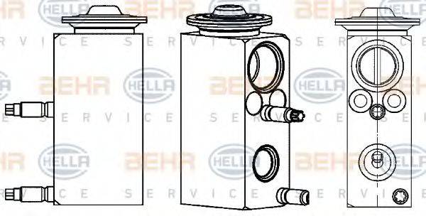 BEHR HELLA SERVICE 8UW351234581 форсунка, расширительный клапан