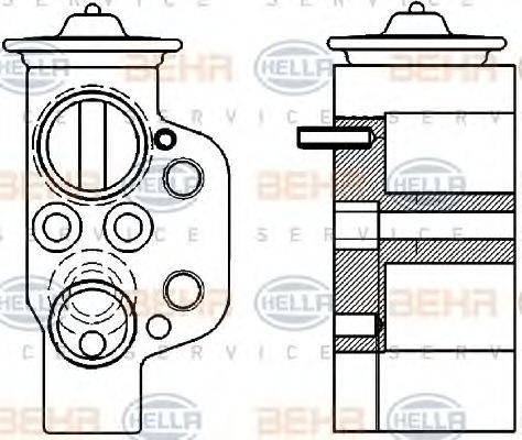 BEHR HELLA SERVICE 8UW351239621 Расширительный клапан, кондиционер