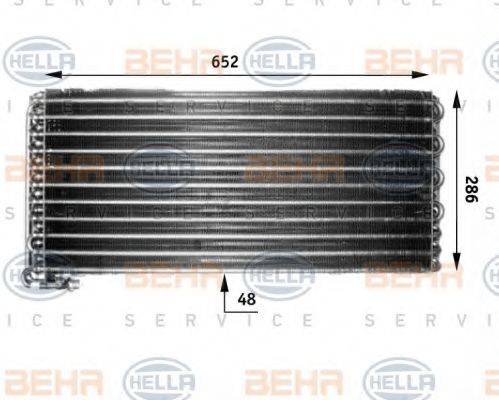 BEHR HELLA SERVICE 8FC351300071 Конденсатор, кондиционер