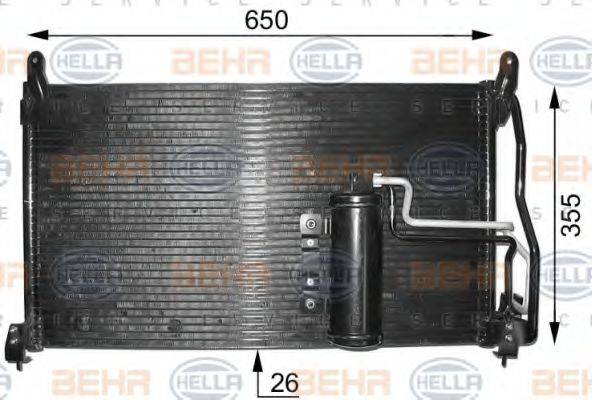 BEHR HELLA SERVICE 8FC351301551 Конденсатор, кондиционер