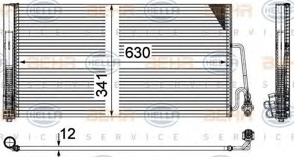 BEHR HELLA SERVICE 8FC351309381 Конденсатор, кондиционер
