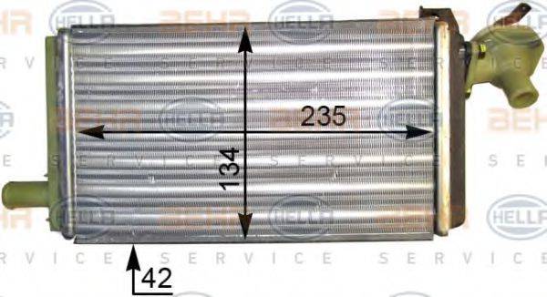BEHR HELLA SERVICE 8FH351311351 Теплообменник, отопление салона