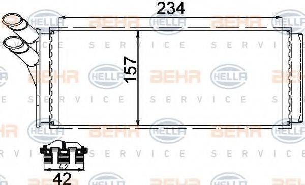 BEHR HELLA SERVICE 8FH 351 311-421