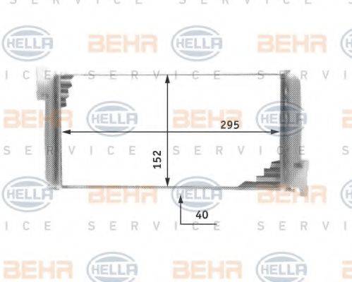 BEHR HELLA SERVICE 8FH351311591 Теплообменник, отопление салона