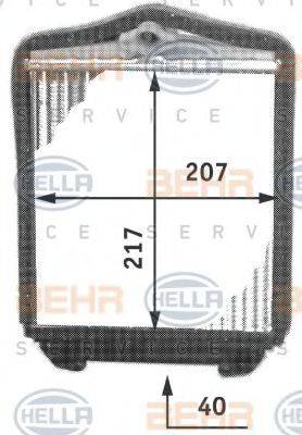 BEHR HELLA SERVICE 8FH351311691 Теплообменник, отопление салона