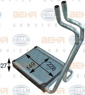 BEHR HELLA SERVICE 8FH351315721 Теплообменник, отопление салона