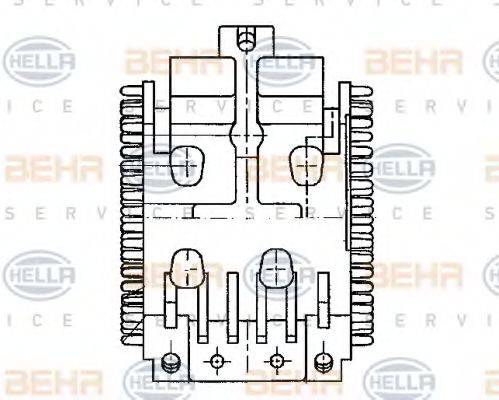 BEHR HELLA SERVICE 5HL351321041 Регулятор, вентилятор салона