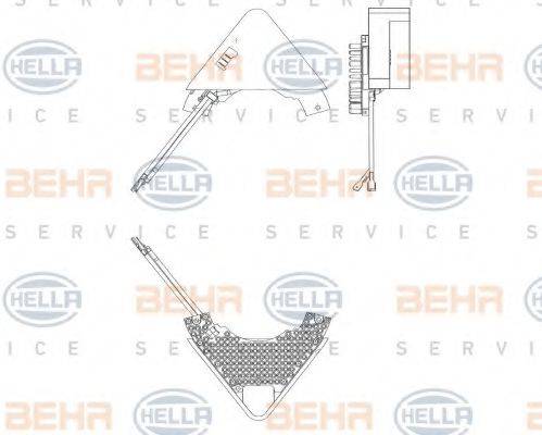 BEHR HELLA SERVICE 5HL351321221 Регулятор, вентилятор салона