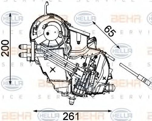BEHR HELLA SERVICE 8FV351330161 Испаритель, кондиционер