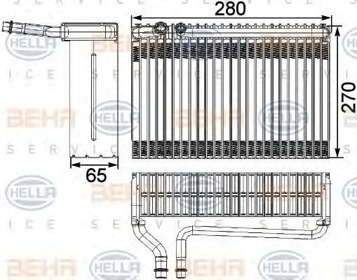 BEHR HELLA SERVICE 8FV351330381 Испаритель, кондиционер