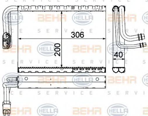 BEHR HELLA SERVICE 8FV351330701 Испаритель, кондиционер