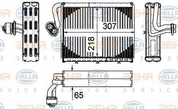 BEHR HELLA SERVICE 8FV351331181 Испаритель, кондиционер