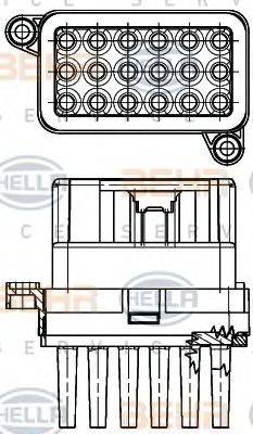 BEHR HELLA SERVICE 5HL351332341 Регулятор, вентилятор салона