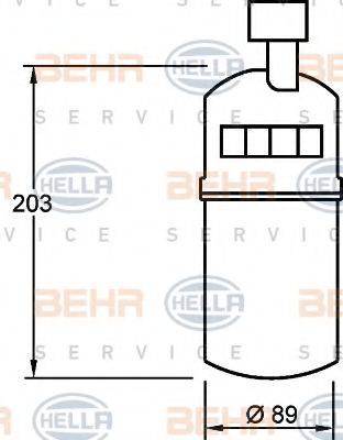 BEHR HELLA SERVICE 8FT351335041 Осушитель, кондиционер