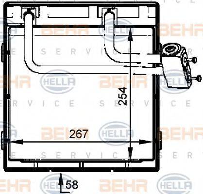 BEHR HELLA SERVICE 8FV351336081 Испаритель, кондиционер