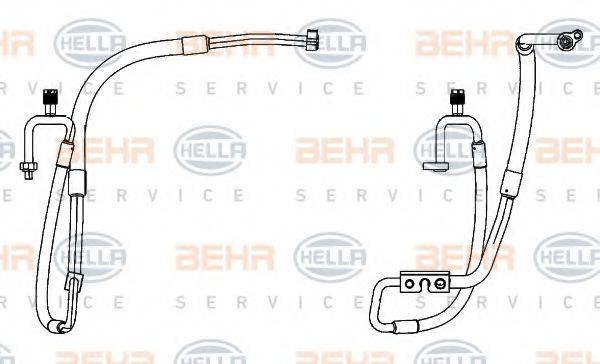 BEHR HELLA SERVICE 9GS351338391 Трубопровод высокого / низкого давления, кондиционер